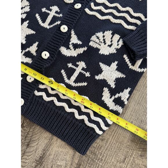 Vintage Best American Clothing Co Cotton Blend Nautical Button Cardigan Size S - Picture 5 of 16